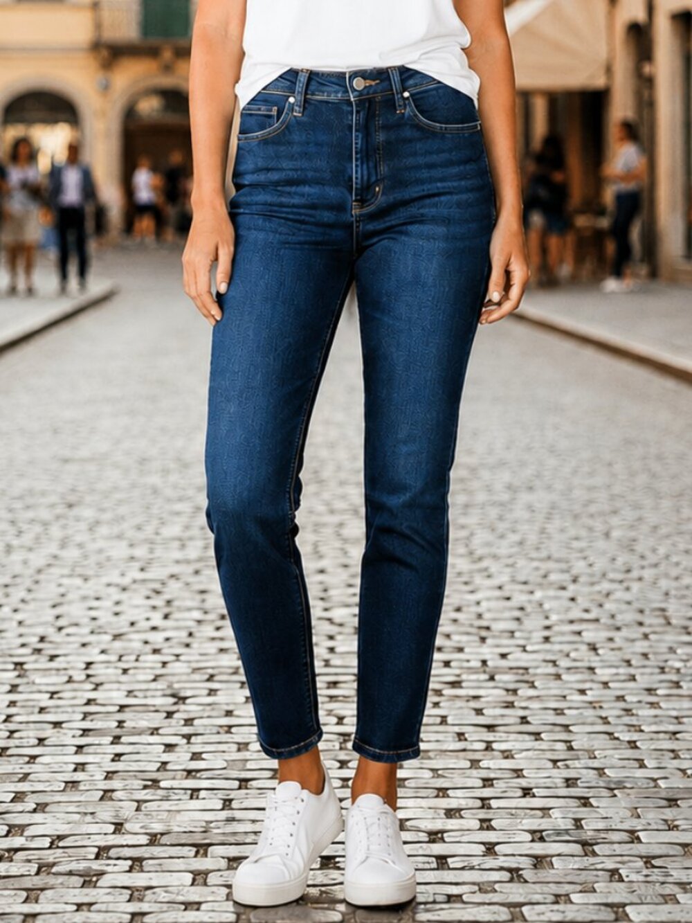 LOFT Skinny Denim High Rise Stretchy Cotton Skinny Ankle Minimalist Jeans